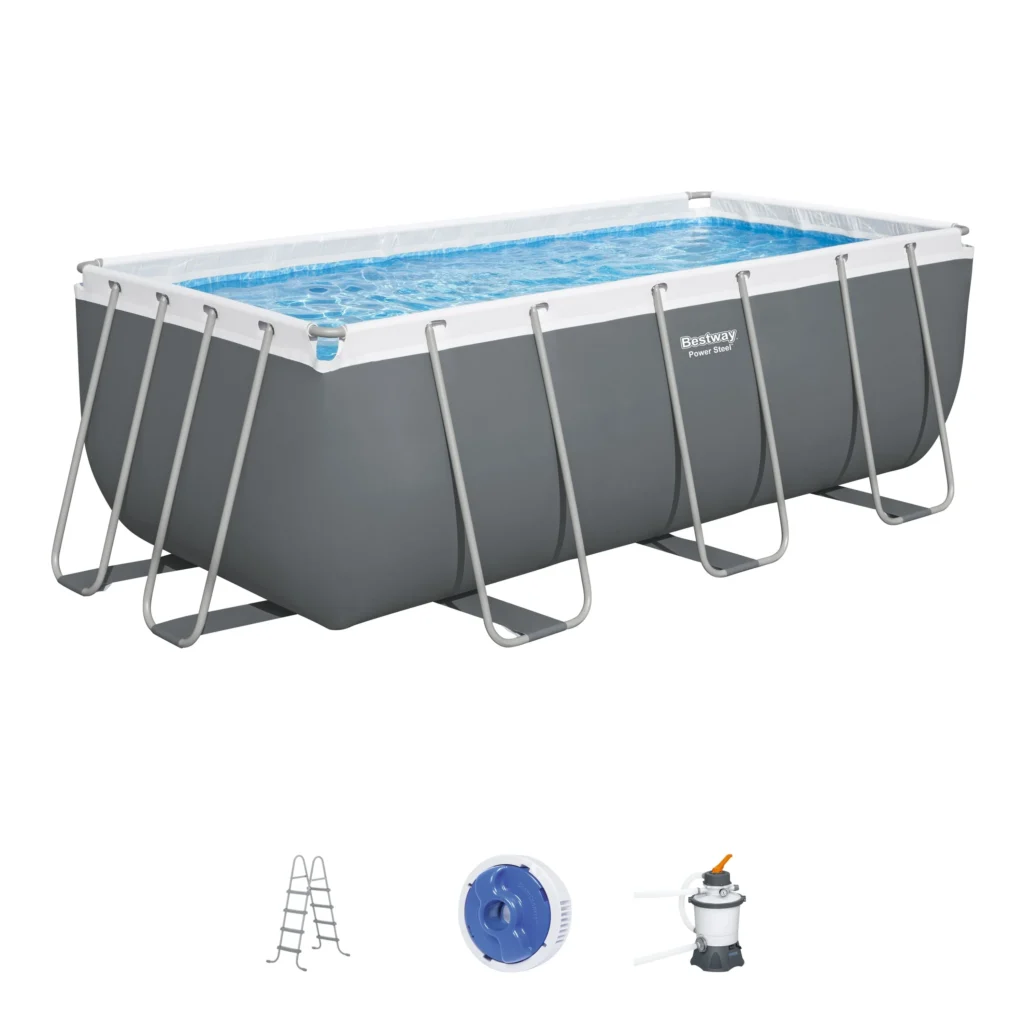 56457 Bestway Power Steel® Rectangular Pool Set - Bestway Hyderabad By ...
